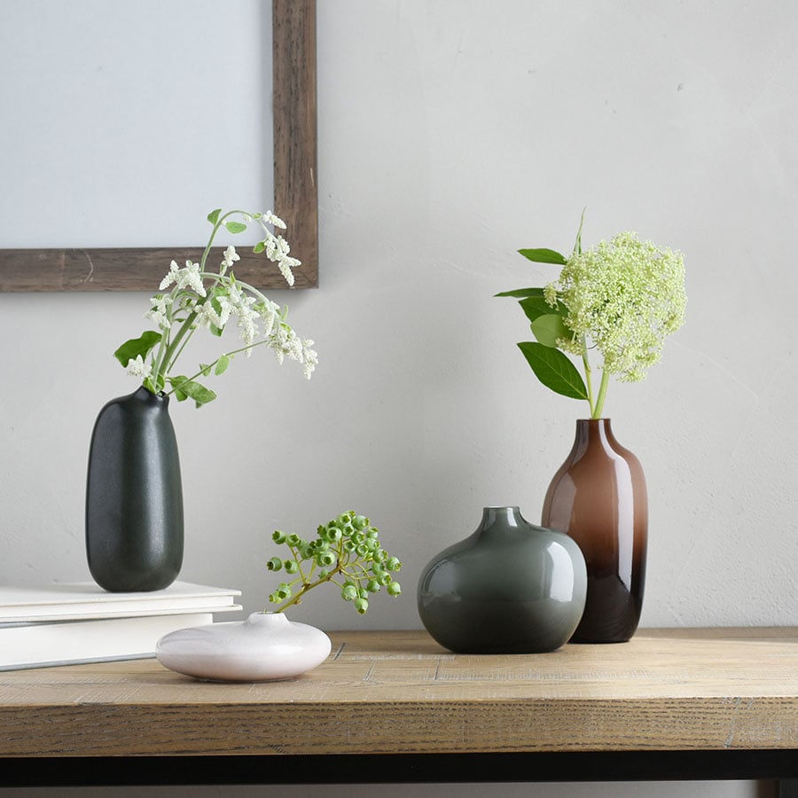 KINTO SACCO VASE PORCELAIN 03  BLACK 8