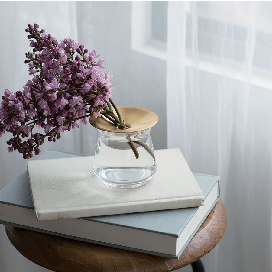 KINTO LUNA VASE 80X70MM  CLEAR 1