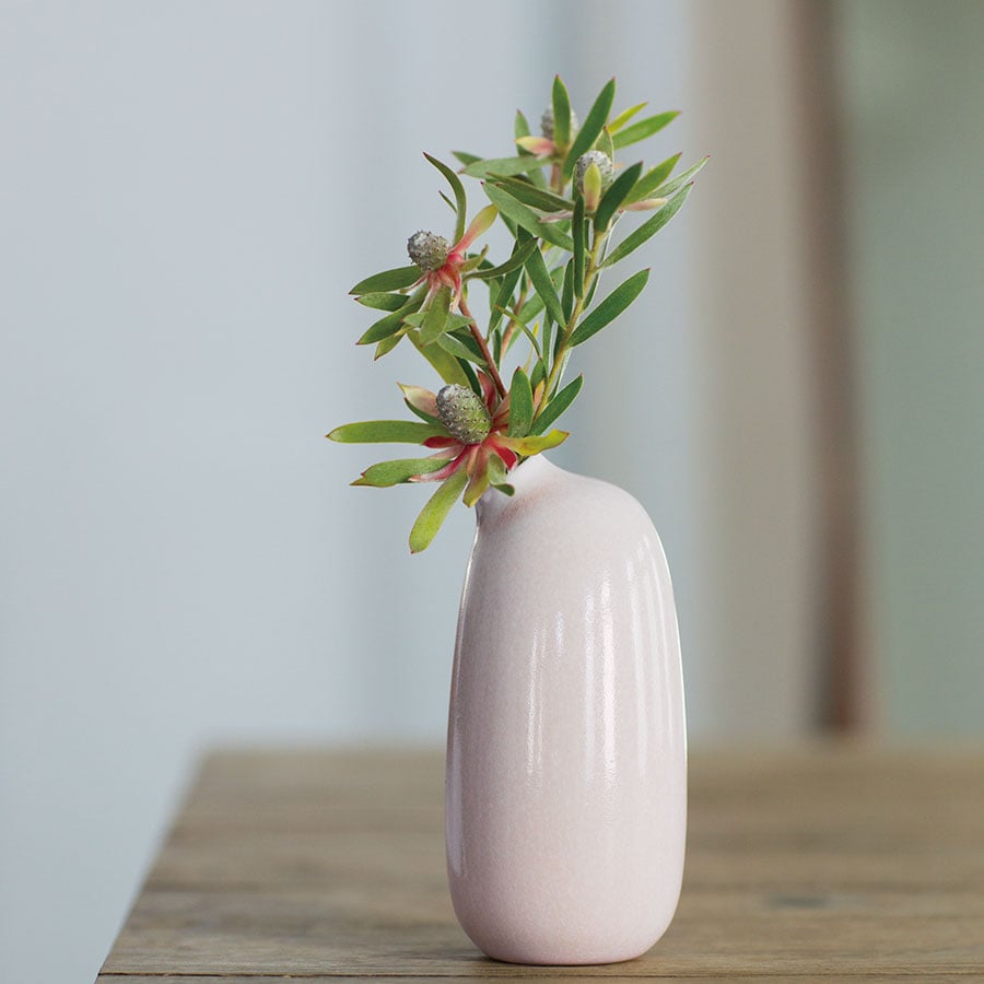 KINTO SACCO VASE PORCELAIN 03  PINK 1
