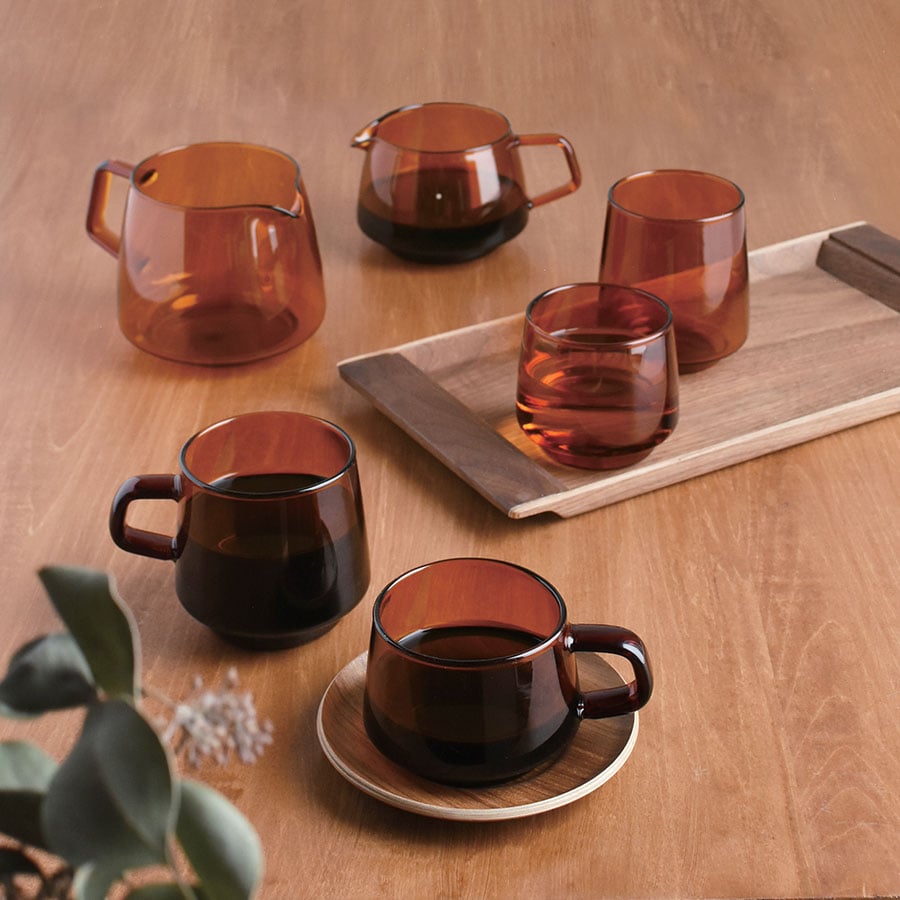 KINTO SEPIA CUP 270ML / 9OZ AMBER 3