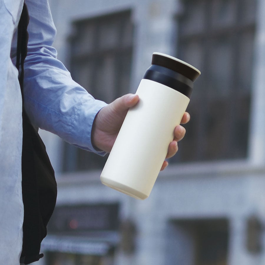 KINTO TRAVEL TUMBLER / DAY OFF TUMBLER 500ML SILICONE RING (B) WHITE-NO-COLOR 1