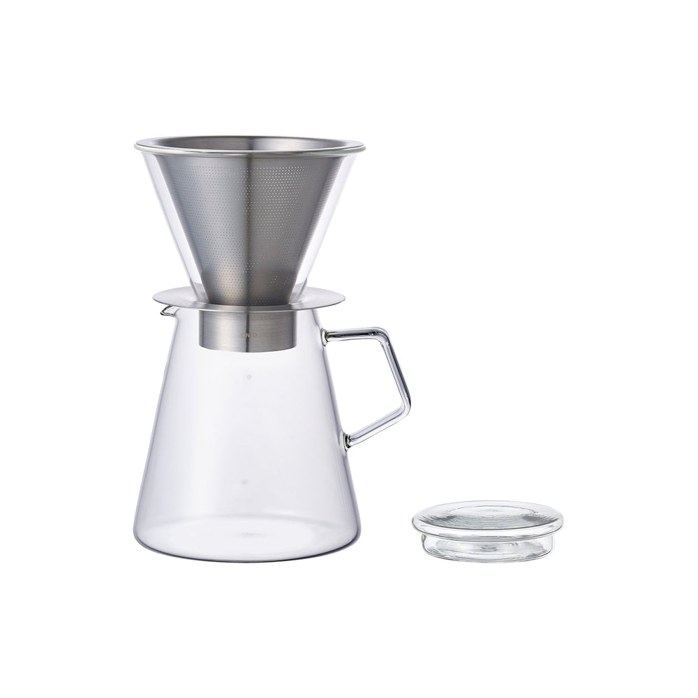 KINTO CARAT COFFEE DRIPPER & POT 4CUPS GRAY-NO-COLOR