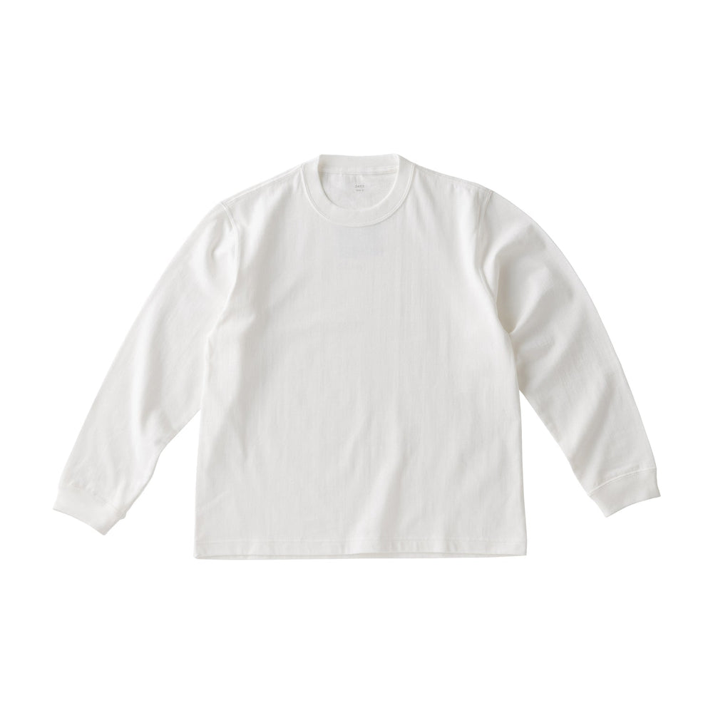 KINTO FUTO CUT AND SEW LONG SLEEVE TCO_ S  WHITE