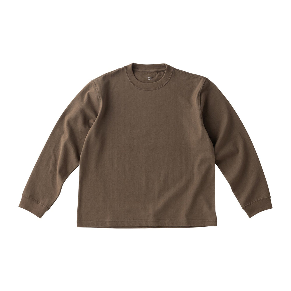 KINTO FUTO CUT AND SEW LONG SLEEVE TCO_ S  BROWN 5