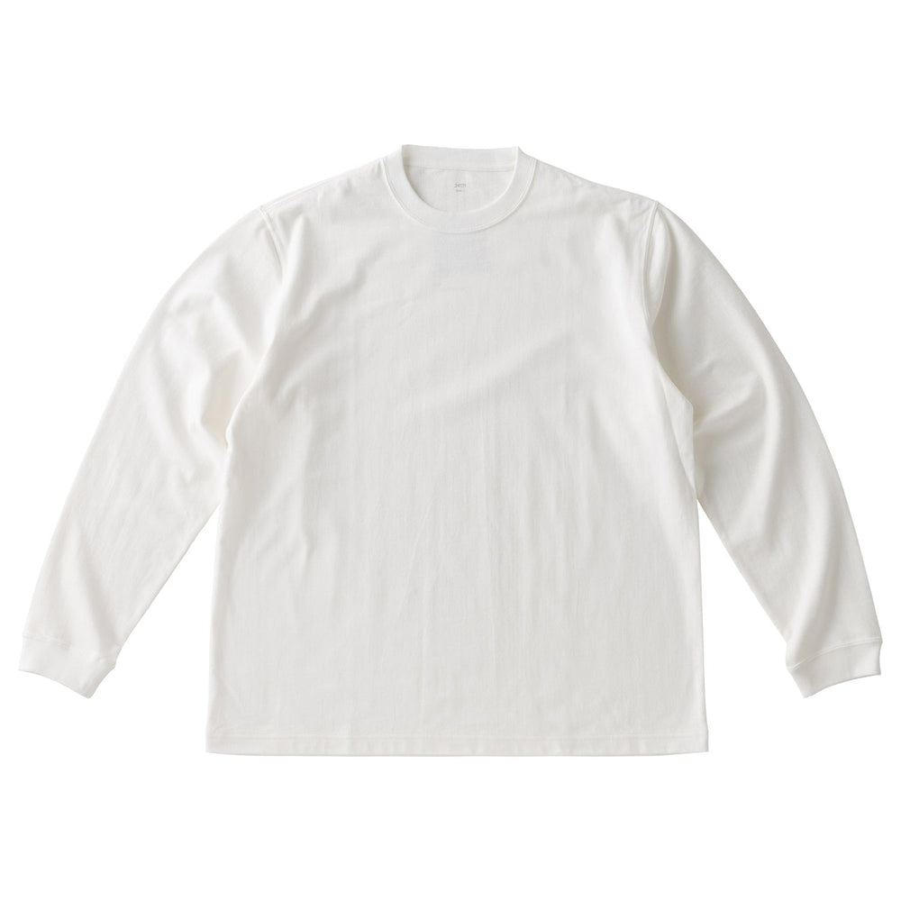 KINTO FUTO CUT AND SEW LONG SLEEVE TCO_ L  WHITE