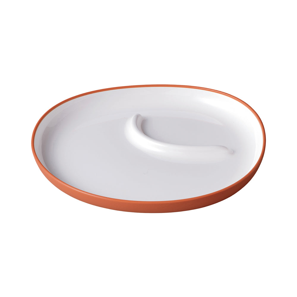 KINTO BONBO PLATE 240X220MM EARTH ORANGE THUMBNAIL 0