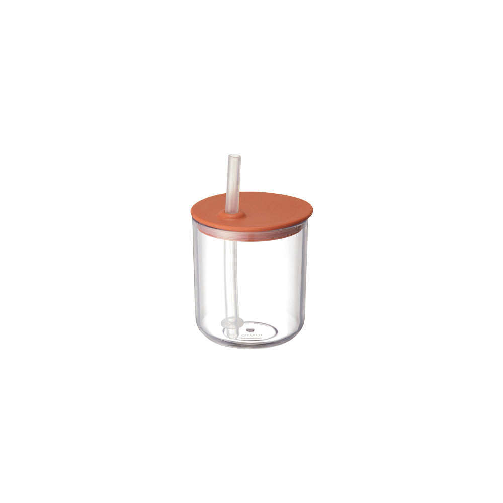 KINTO BONBO STRAW CUP 200ML EARTH ORANGE THUMBNAIL 0