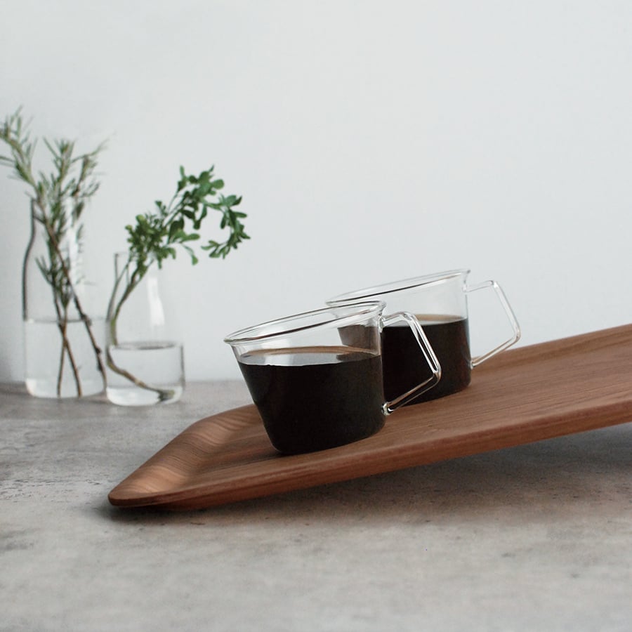 KINTO NONSLIP TRAY 320X240MM / 13X10IN  TEAK 1
