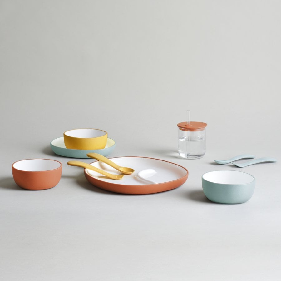 KINTO BONBO PLATE 240X220MM  EARTH YELLOW 5