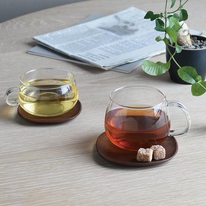 KINTO UNITEA COASTER 115×115MM / 5X5IN  WALNUT 1