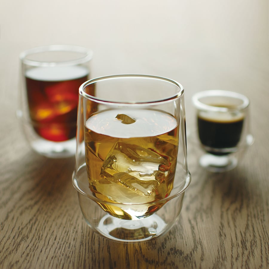 KINTO KRONOS DOUBLE WALL ICED TEA GLASS 350ML / 12OZ CLEAR 1