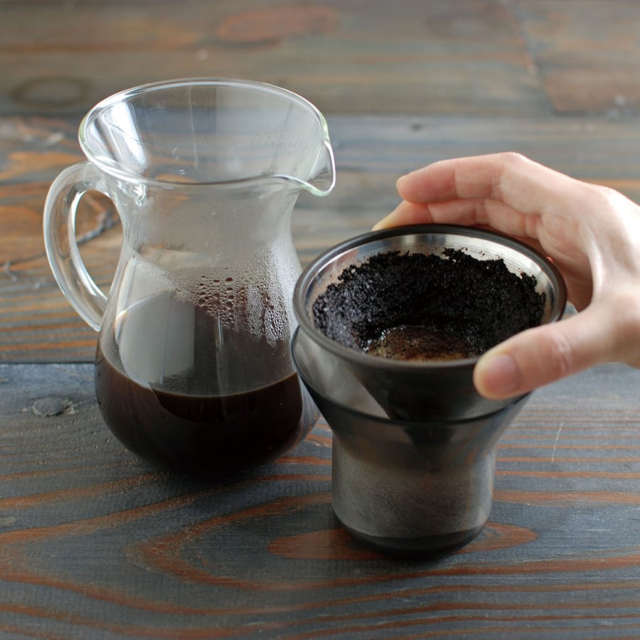 KINTO SCS COFFEE CARAFE SET 300ML STAINLESS STEEL 3