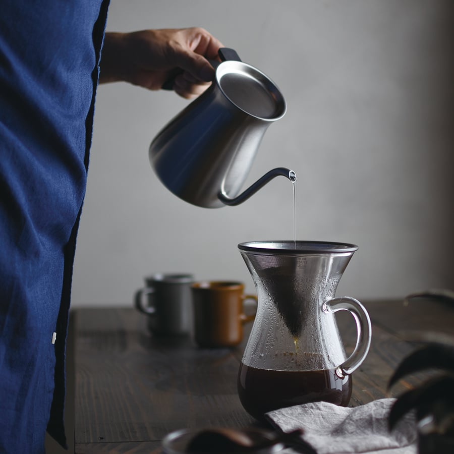 KINTO SCS COFFEE CARAFE SET 300ML STAINLESS STEEL 2