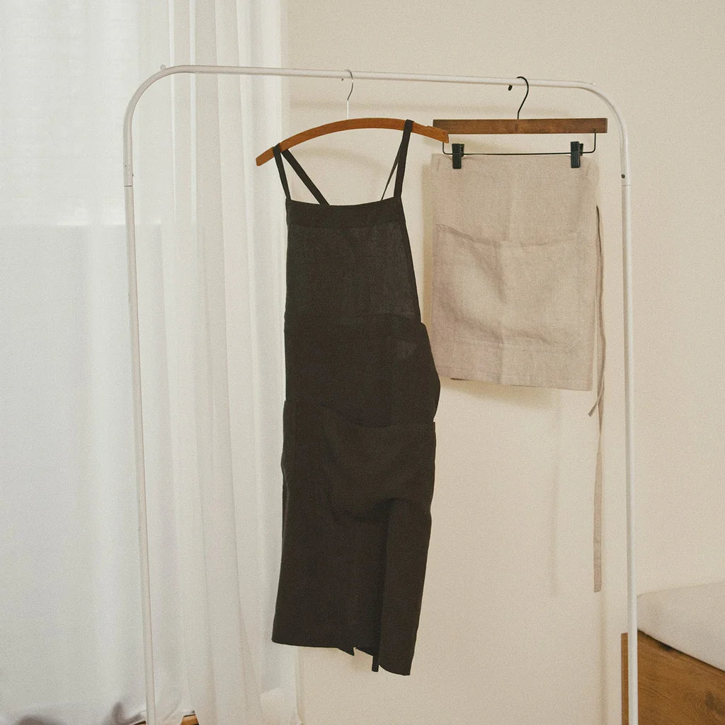 KINTO FUTO HALF APRON ALI  WHITE 2