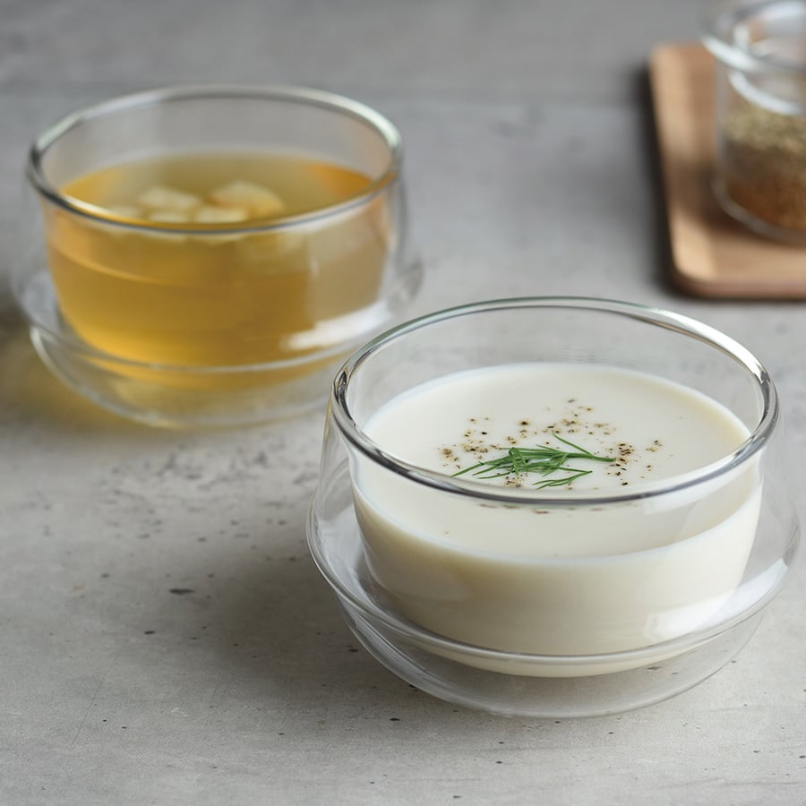 KINTO KRONOS DOUBLE WALL SOUP BOWL 330ML / 11OZ CLEAR 1