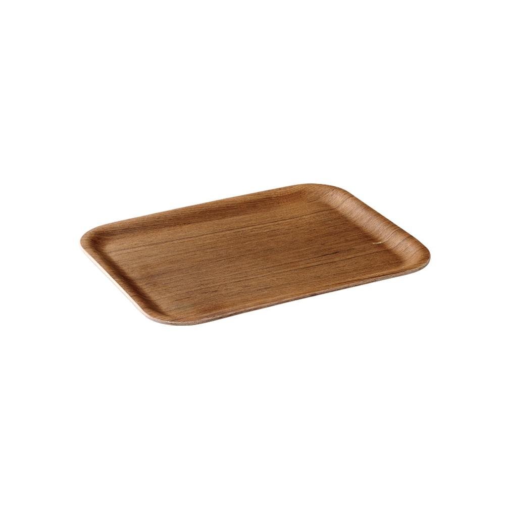 KINTO NONSLIP TRAY 320X240MM / 13X10IN TEAK