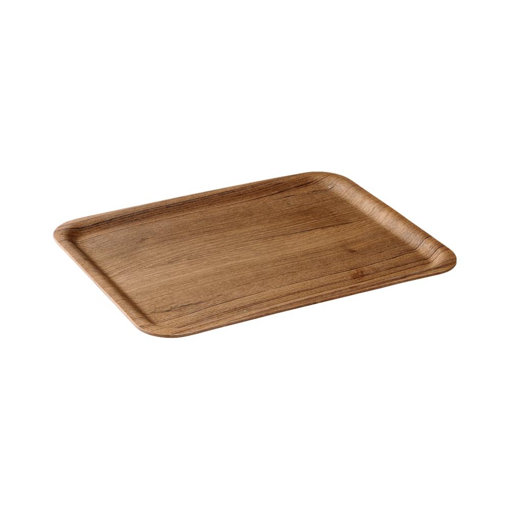 KINTO NONSLIP TRAY 360X280MM / 14X11IN TEAK