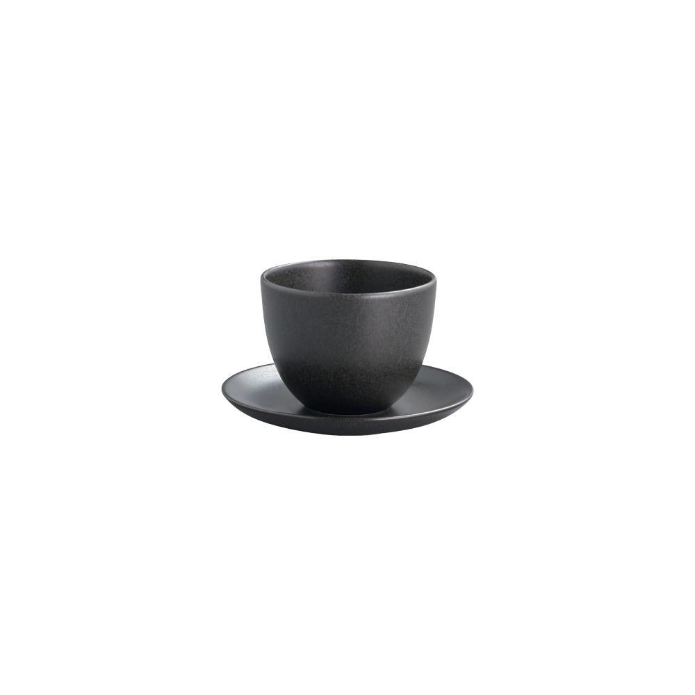 KINTO PEBBLE CUP & SAUCER 180ML / 6OZ  BLACK 7