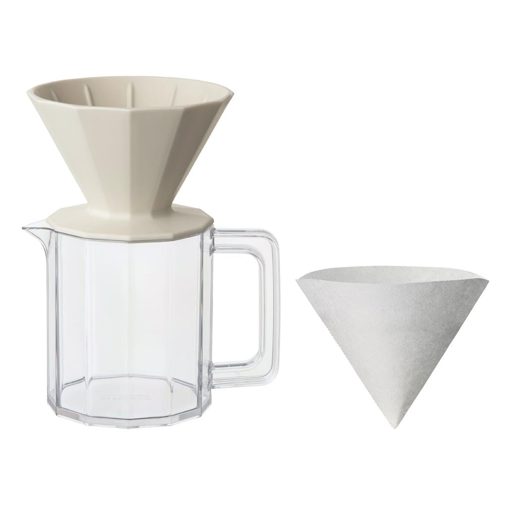 KINTO ALFRESCO BREWER JUG SET 4CUPS  BEIGE