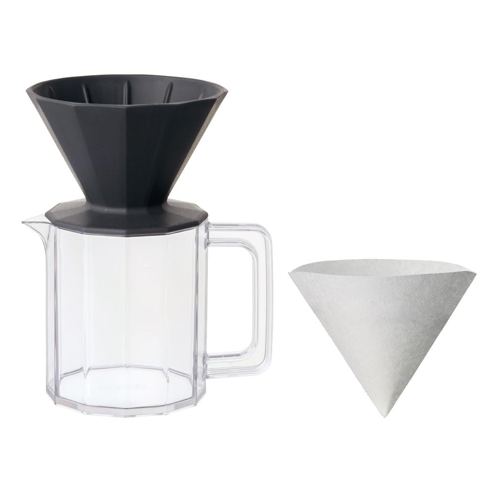 KINTO ALFRESCO BREWER JUG SET 4CUPS  BLACK 2