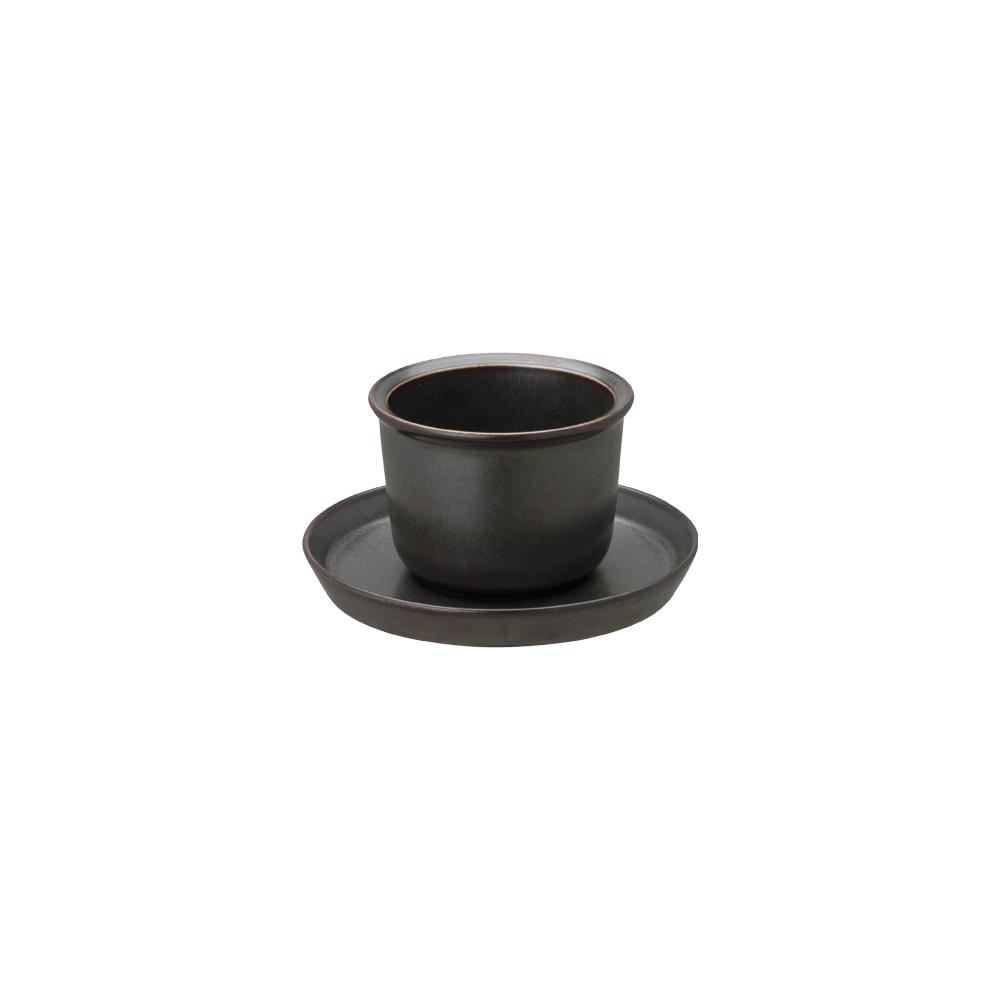 KINTO LT CUP & SAUCER 160ML / 5OZ  BLACK 2