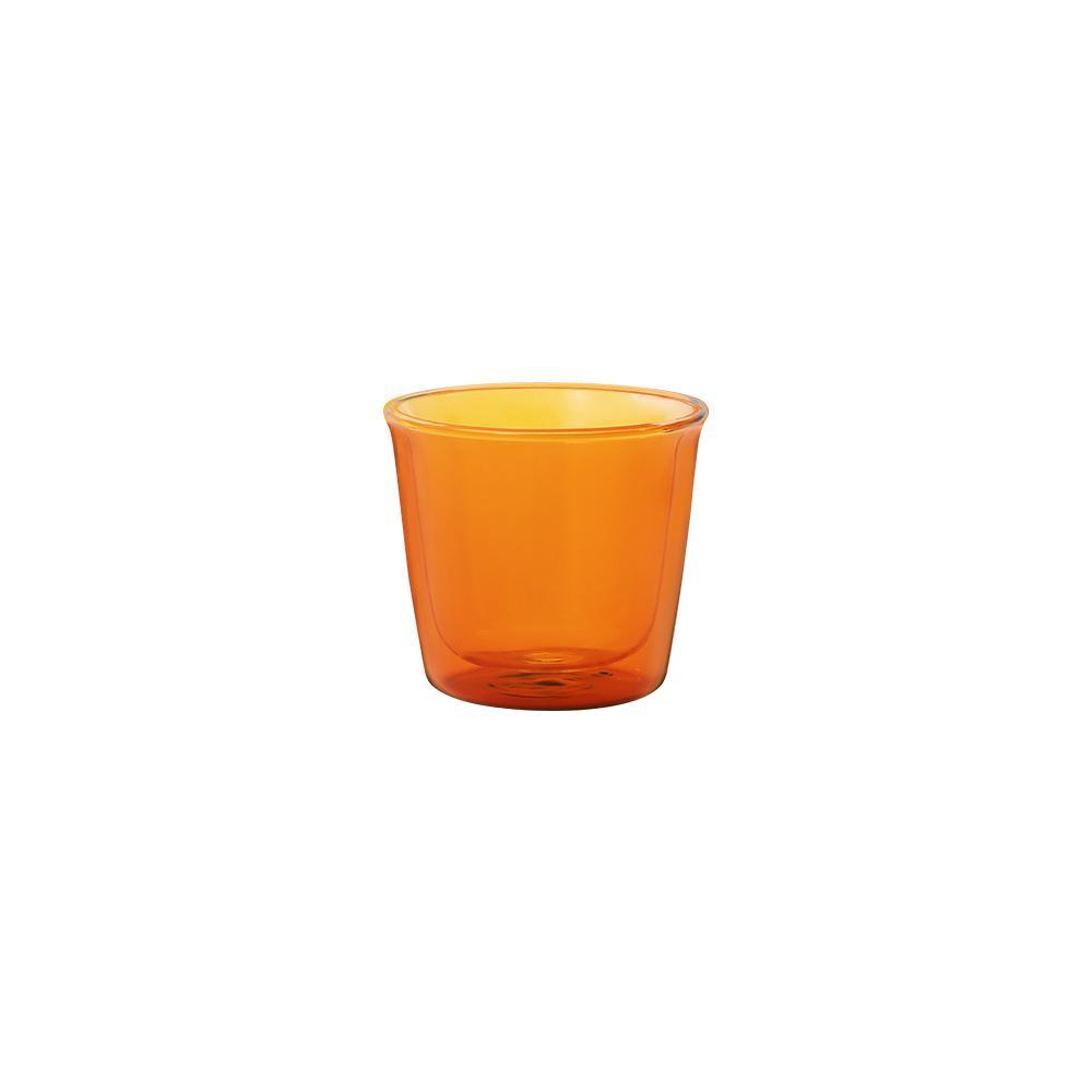 KINTO CAST AMBER DOUBLE WALL GLASS 250ML AMBER