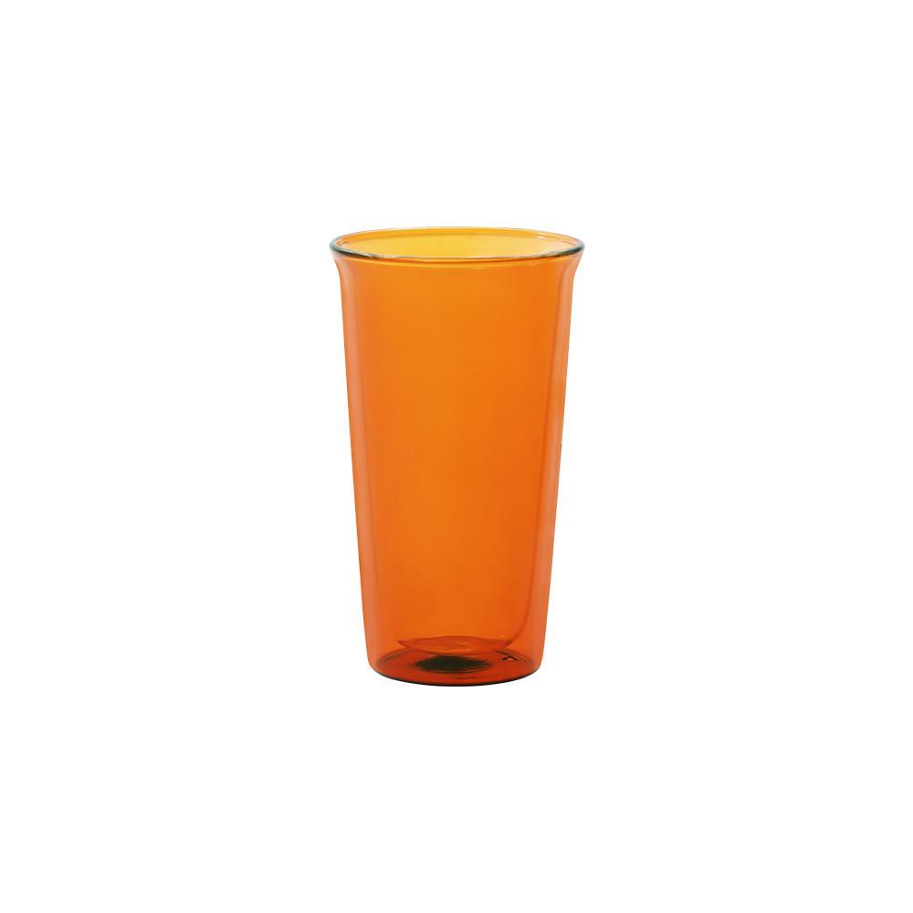 KINTO CAST AMBER DOUBLE WALL GLASS 340ML AMBER