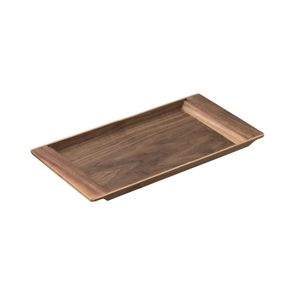 KINTO SEPIA NONSLIP TRAY 360×180MM / 14X7IN WALNUT