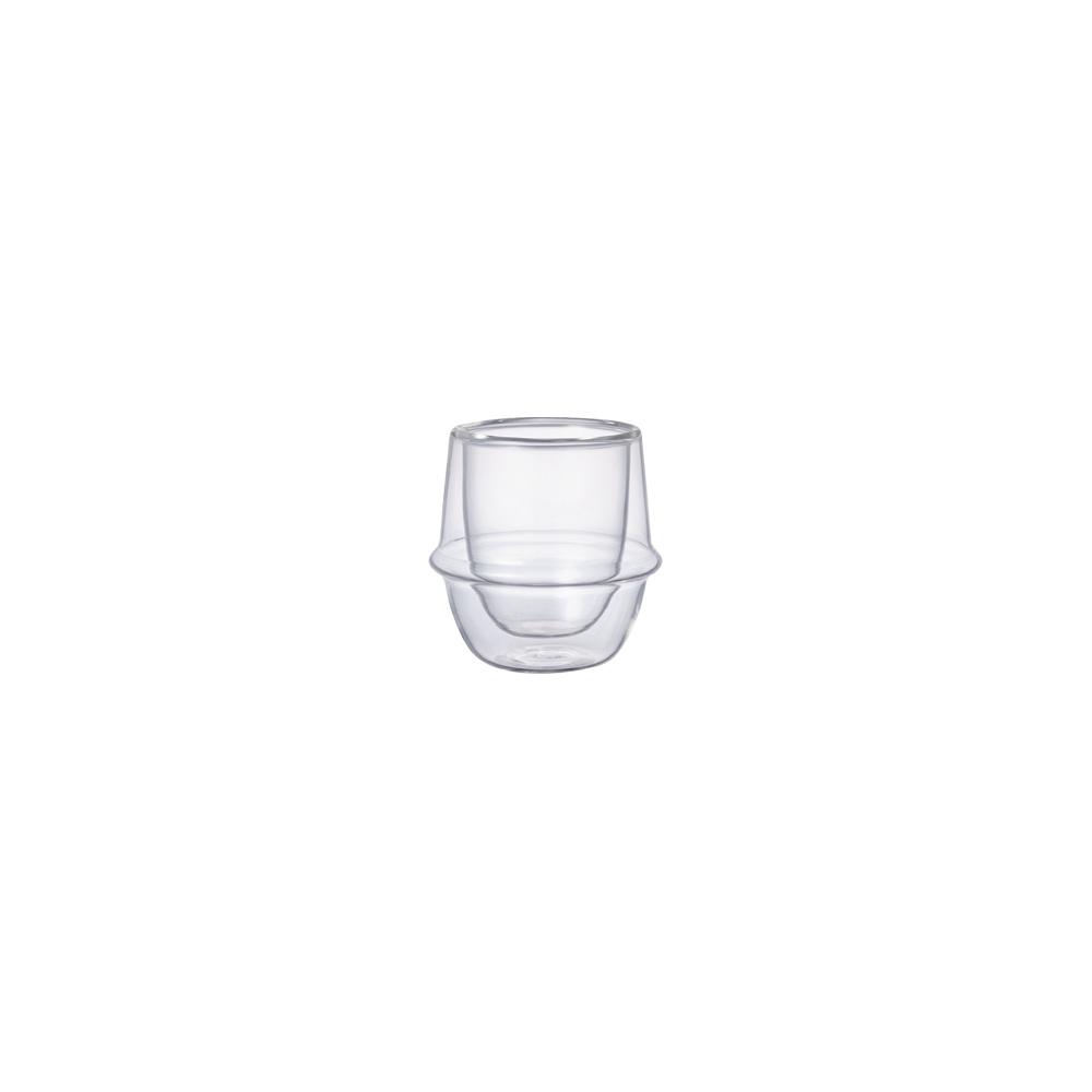 KINTO KRONOS DOUBLE WALL ESPRESSO CUP 80ML / 3OZ CLEAR