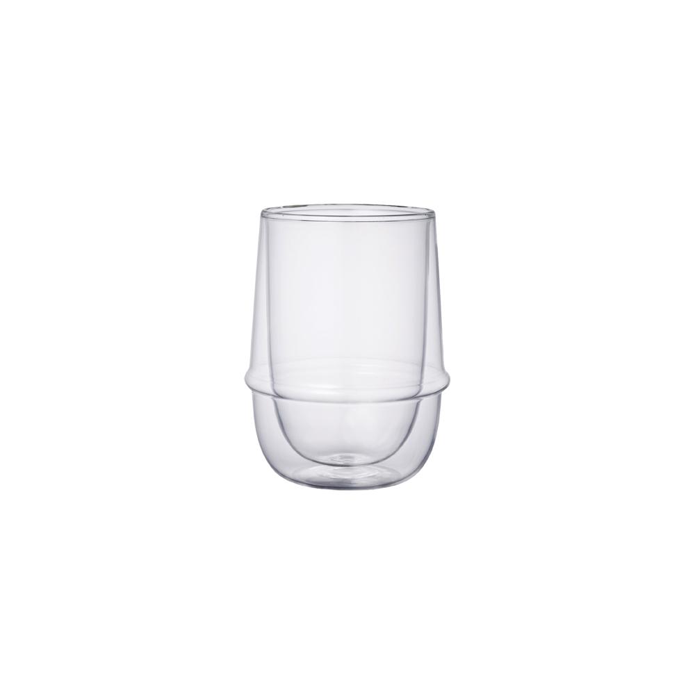 KINTO KRONOS DOUBLE WALL ICED TEA GLASS 350ML / 12OZ CLEAR