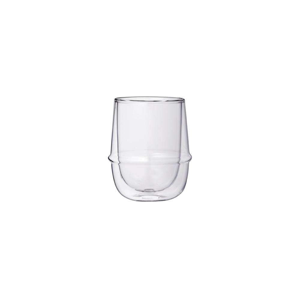KINTO KRONOS DOUBLE WALL COFFEE CUP 250ML / 8OZ CLEAR
