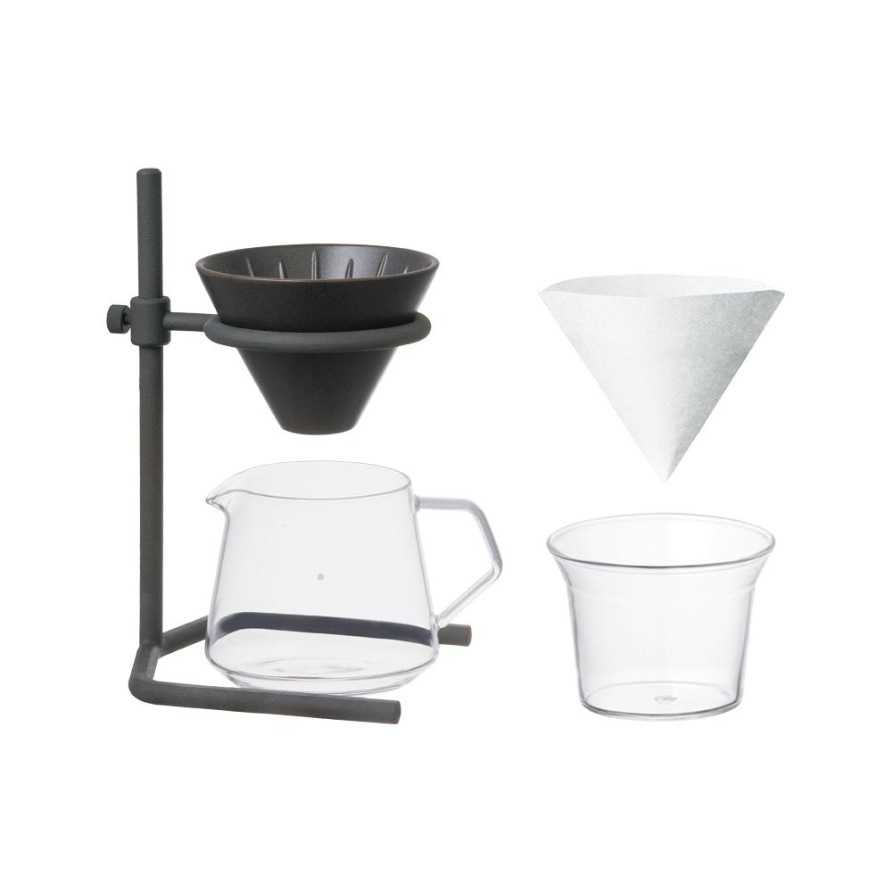 KINTO SCS-S04 BREWER STAND SET 2CUPS BLACK-NO-COLOR