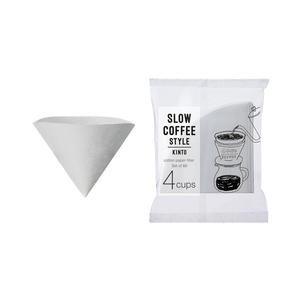 KINTO SCS COTTON PAPER FILTER 4CUPS WHITE-NO-COLOR