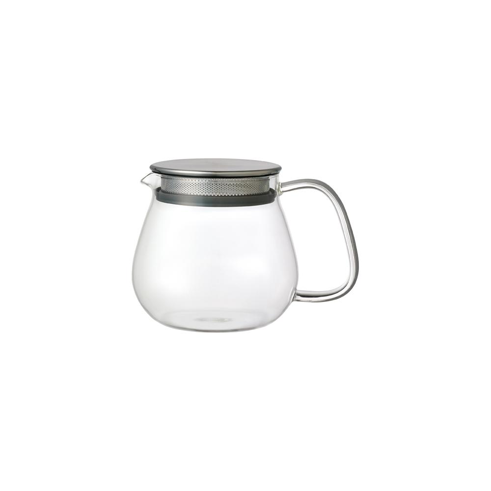 KINTO UNITEA ONE TOUCH TEAPOT 460ML / 14OZ GRAY-NO-COLOR