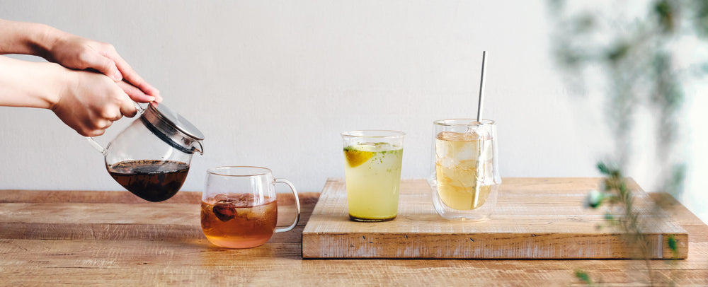 SUMMER DRINKS TO ENJOY WITH GLASSWARE - NON-ALCOHOL - BANNER