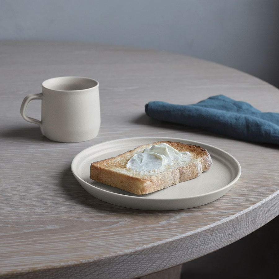  KINTO FOG PLATE 160MM / 6IN  ASH WHITE 1