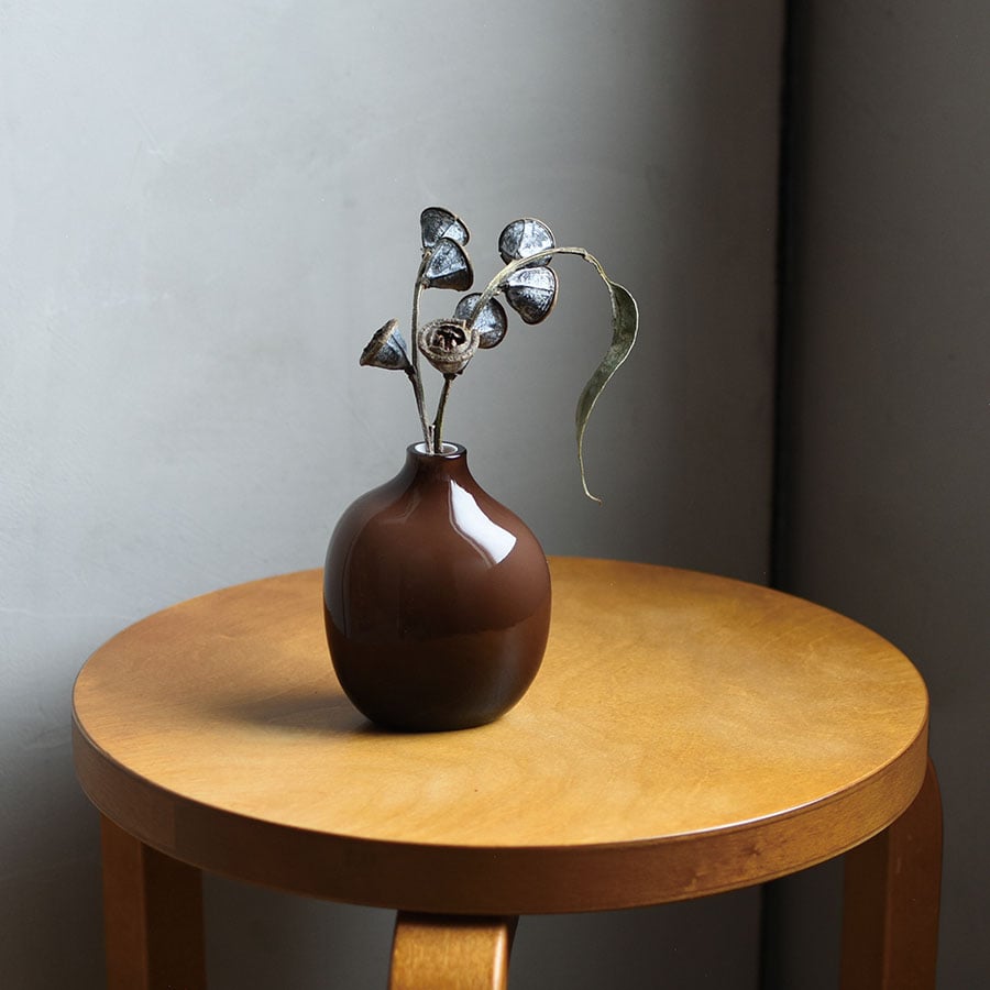  KINTO SACCO VASE GLASS 02  BROWN 5