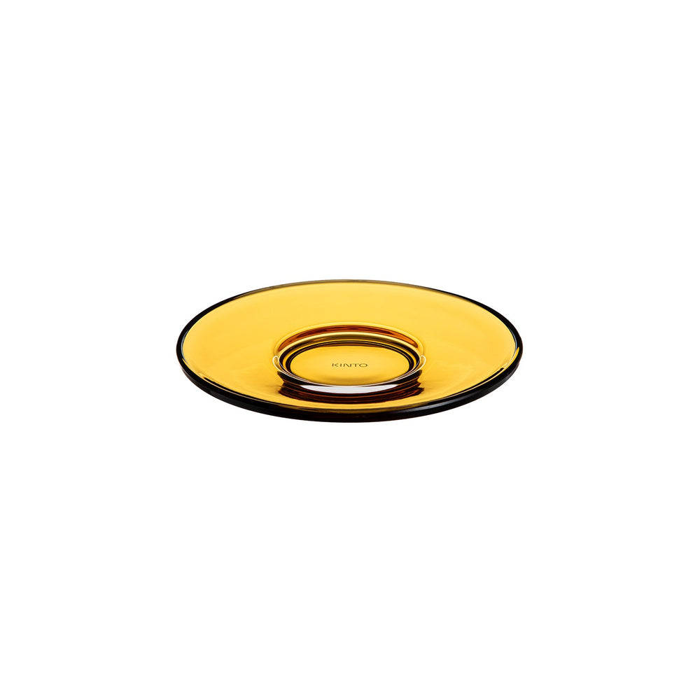  KINTO LUX SAUCER 150MM / 6 INCH  AMBER 10