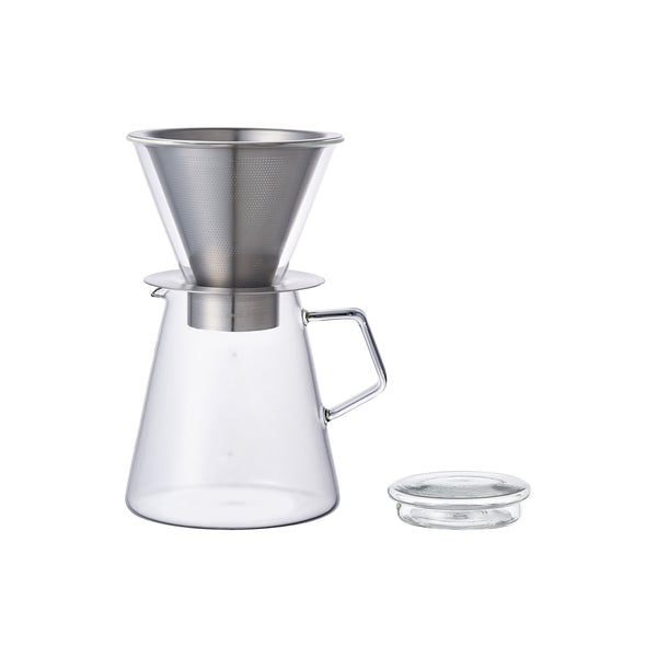 CARAT Coffee Dripper & Pot | Elegant 4-Cup Pour Over Set by