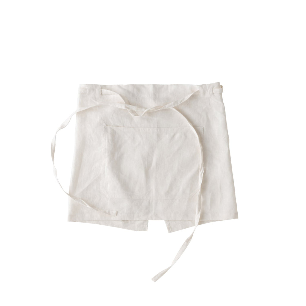 Futo Half Apron ALI — Handmade Linen Apron by KINTO – KINTO USA, Inc