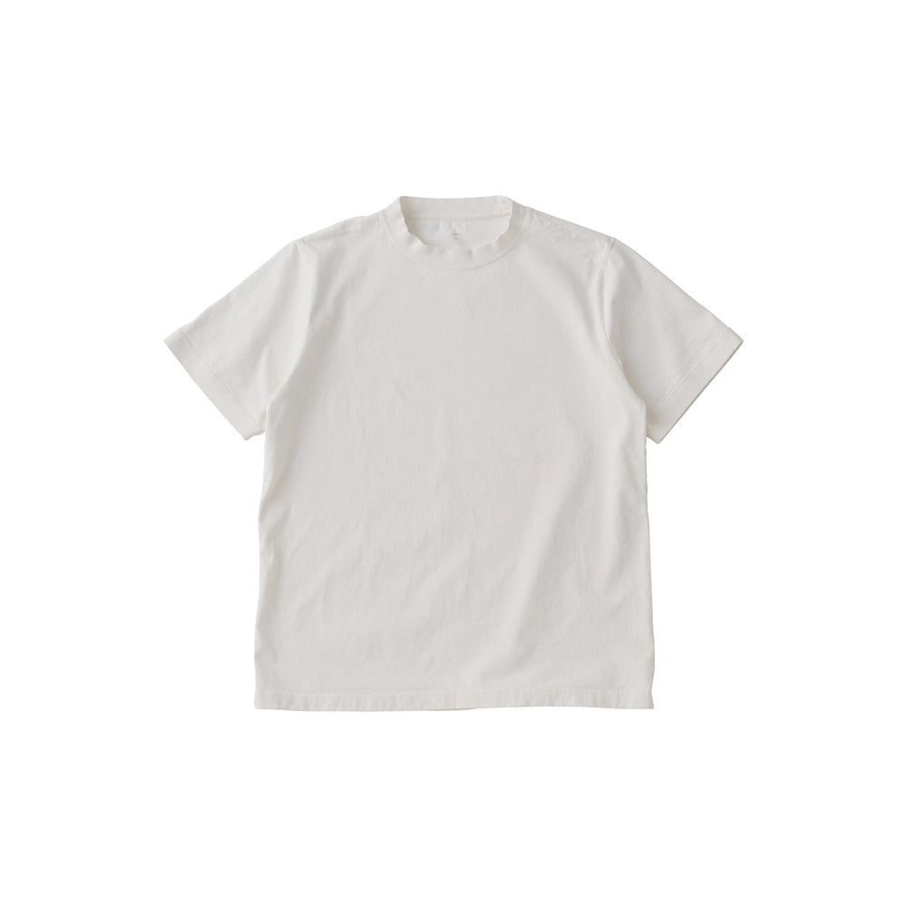  KINTO FUTO SHORT SLEEVES KNIT TOP PCO_ 1  PIGMENT WHITE 