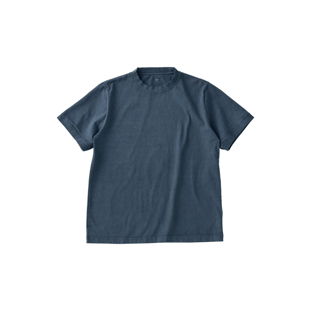  KINTO FUTO SHORT SLEEVES KNIT TOP PCO_ 1  ASH BLUE 10