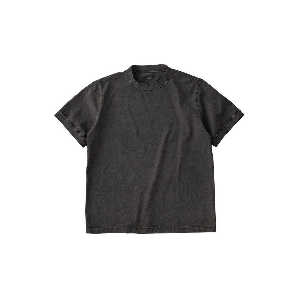  KINTO FUTO SHORT SLEEVES KNIT TOP PCO_ 1  ASH BLACK 15