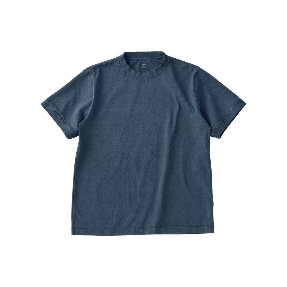  KINTO FUTO SHORT SLEEVES KNIT TOP PCO_ 2  ASH BLUE 10