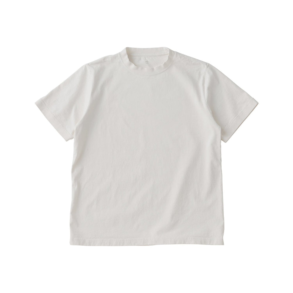  KINTO FUTO SHORT SLEEVES KNIT TOP PCO_ 3  PIGMENT WHITE 