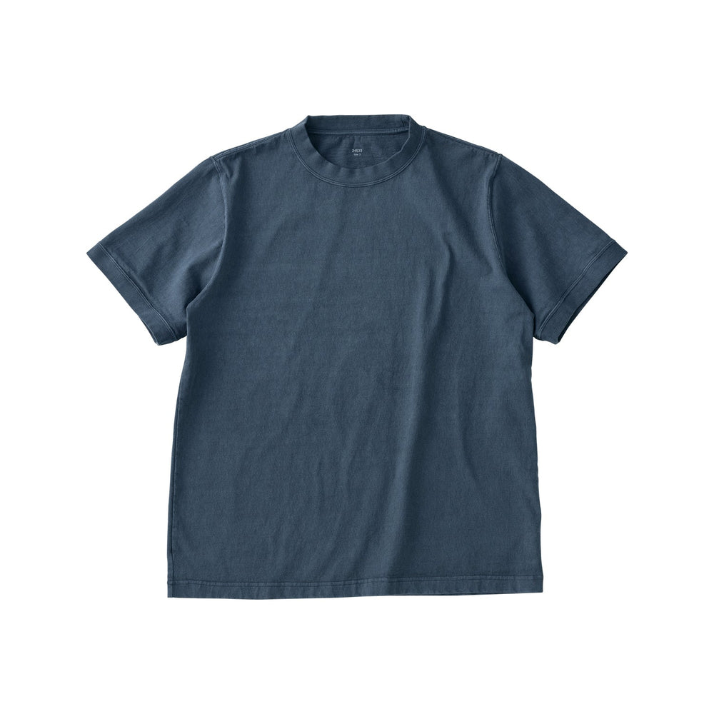  KINTO FUTO SHORT SLEEVES KNIT TOP PCO_ 3  ASH BLUE 10