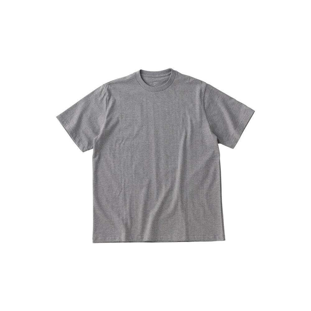  KINTO FUTO SHORT SLEEVES KNIT TOP TCO_ 1  GRAY MELANGE 12