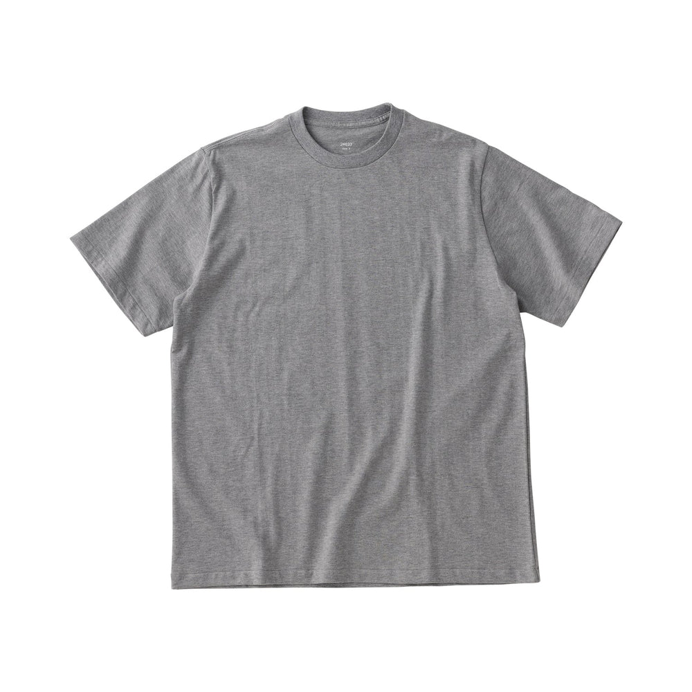  KINTO FUTO SHORT SLEEVES KNIT TOP TCO_ 3  GRAY MELANGE 12
