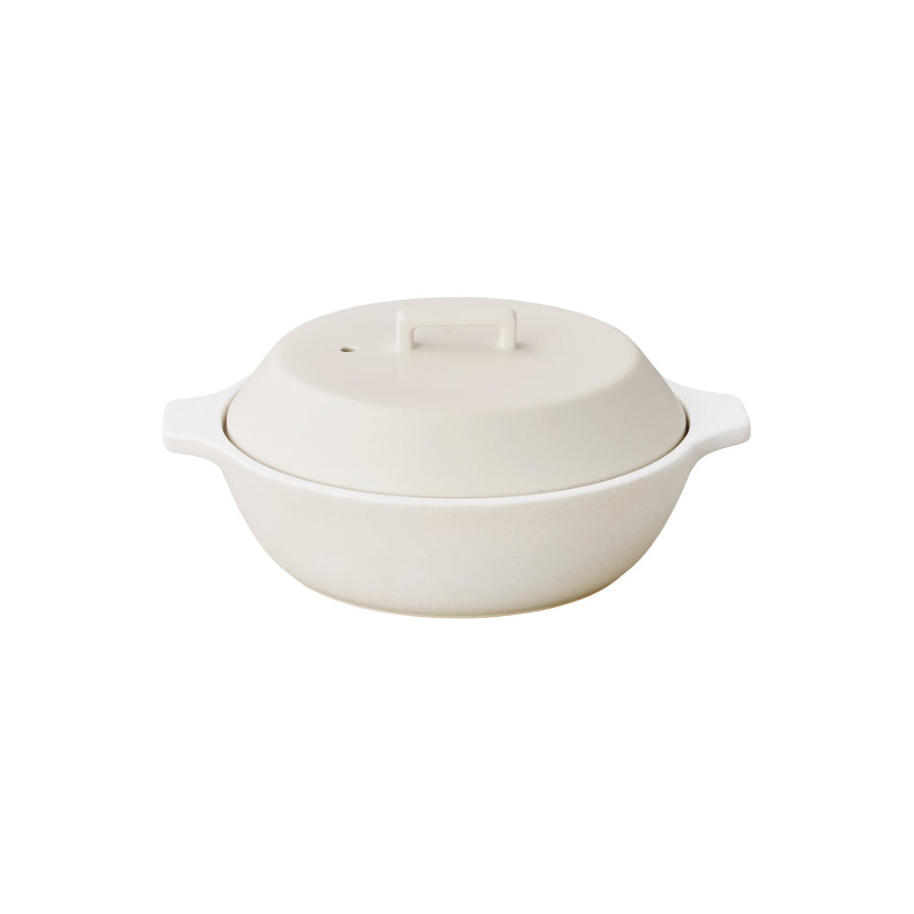  KINTO KAKOMI CERAMIC POT 1.2L  WHITE 