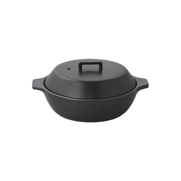 KINTO KAKOMI CERAMIC POT 1.2L BLACK 